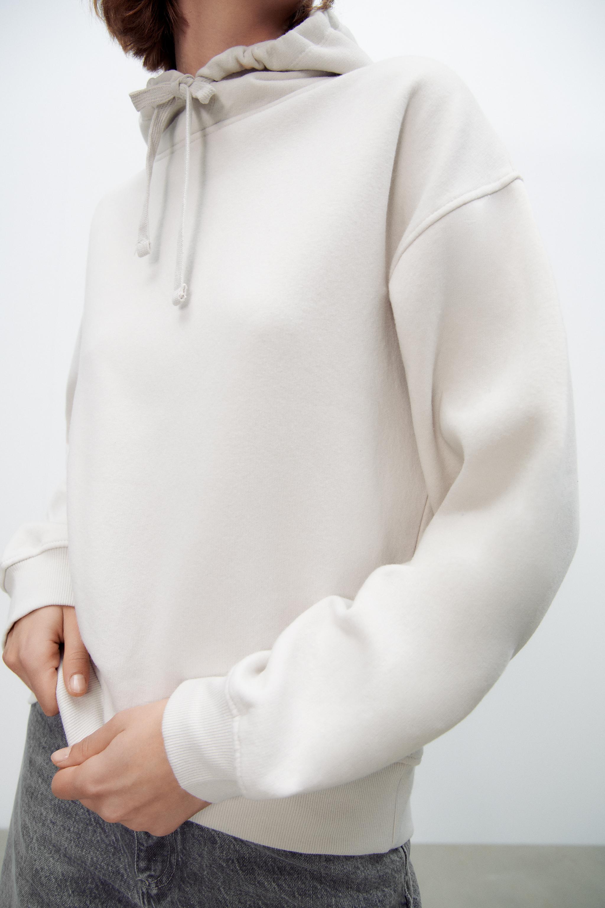 BASIC HOODIE SWEATSHIRT Ice ZARA United States